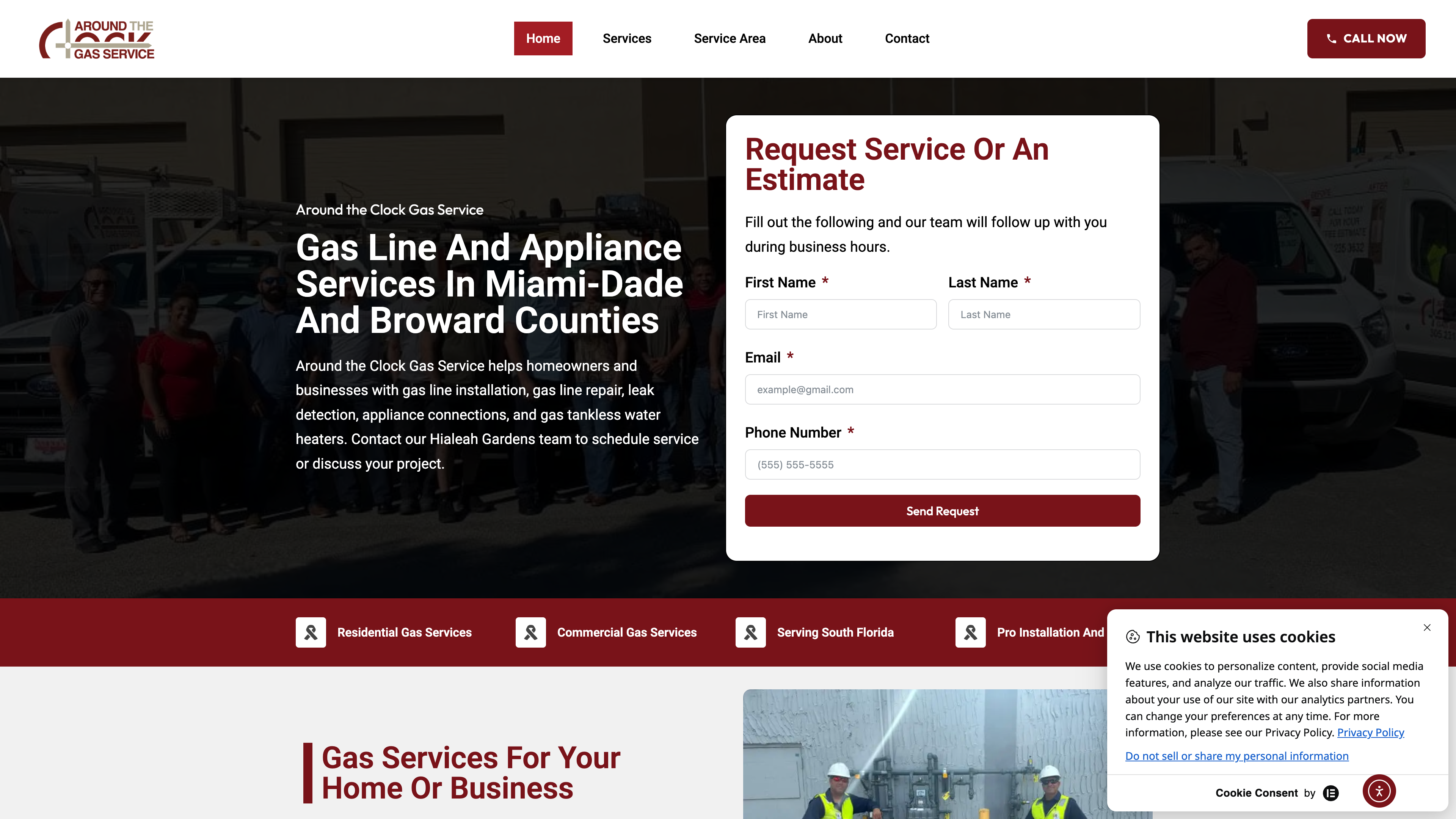 Around the Clock Gas — Website Design