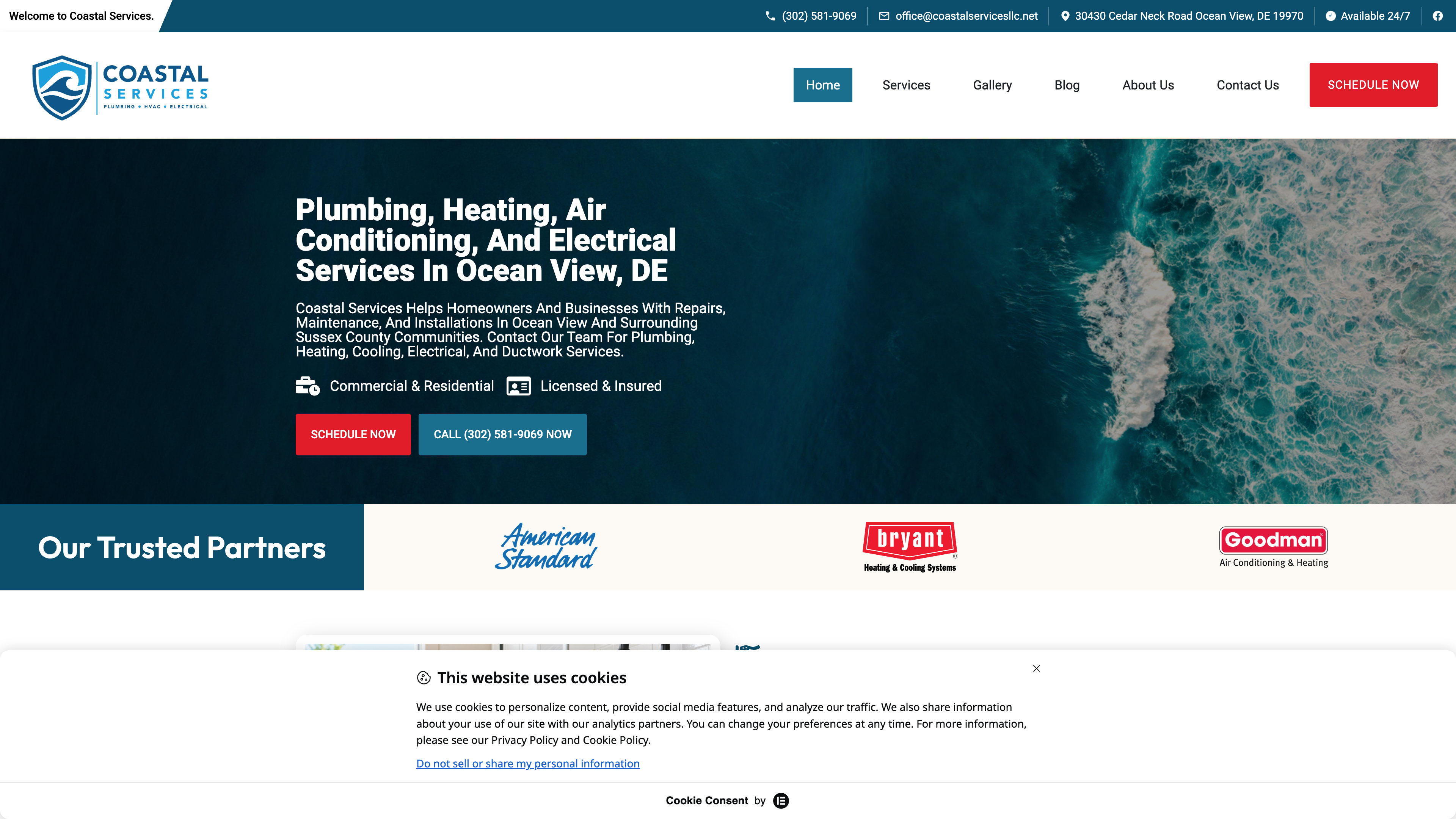 Coastal Services LLC — Website Design