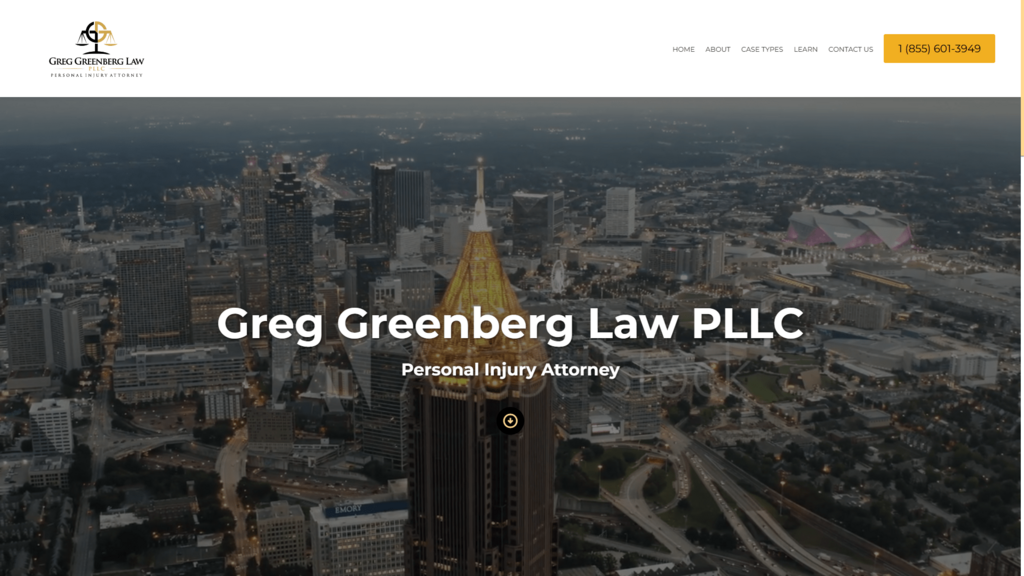Greg Greenberg Law PLLC — Website Design